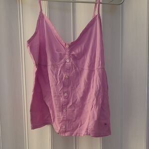 Pink Button-Up Women's Top